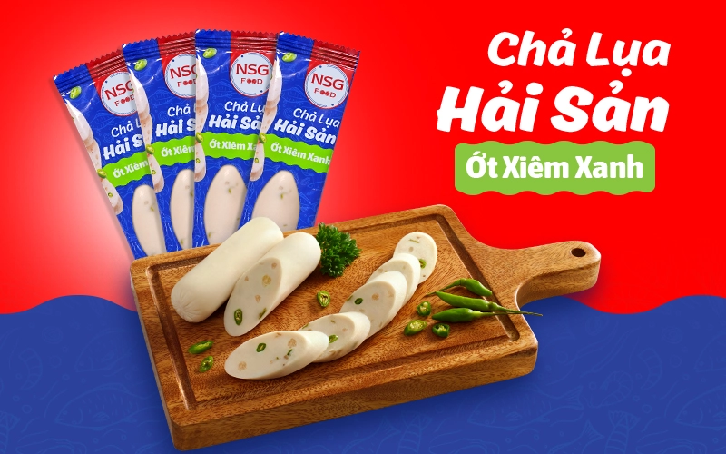 Chả Lụa Hải Sản Ớt Xiêm Xanh - Nam Sài Gòn Food